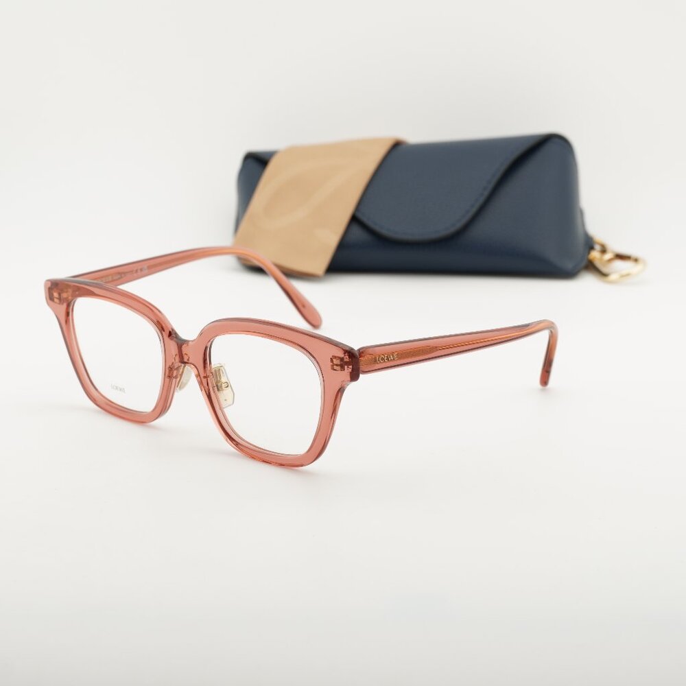 Loewe LW50083F 072 Square Eyeglasses - Shiny Pink 51mm